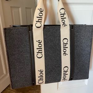 Brand new Chloe woody large tote. Never used! Receipt shows exchange I made.